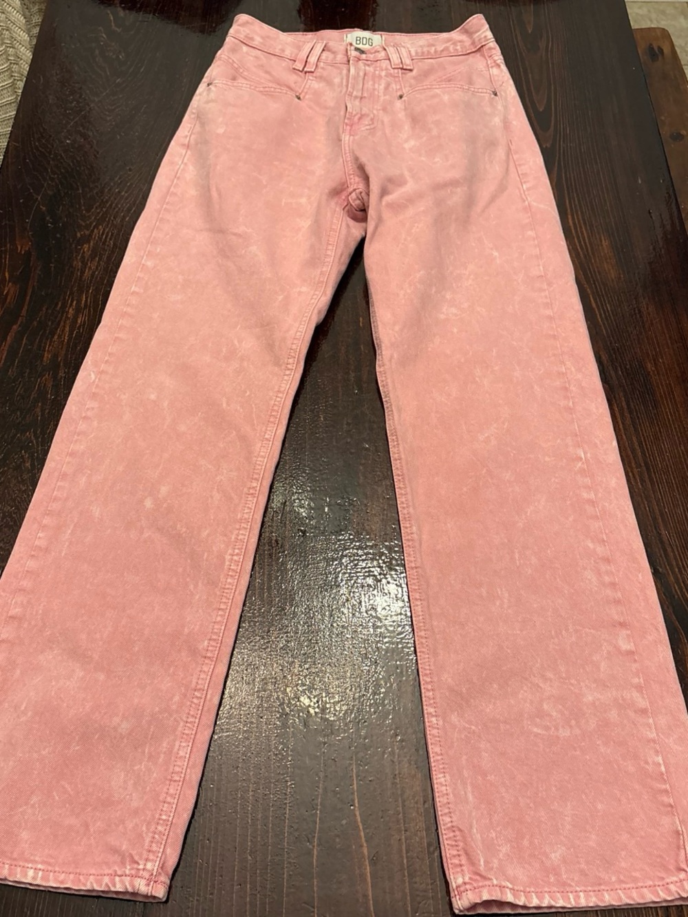 BDG Soft Pink Straight Leg Jeans